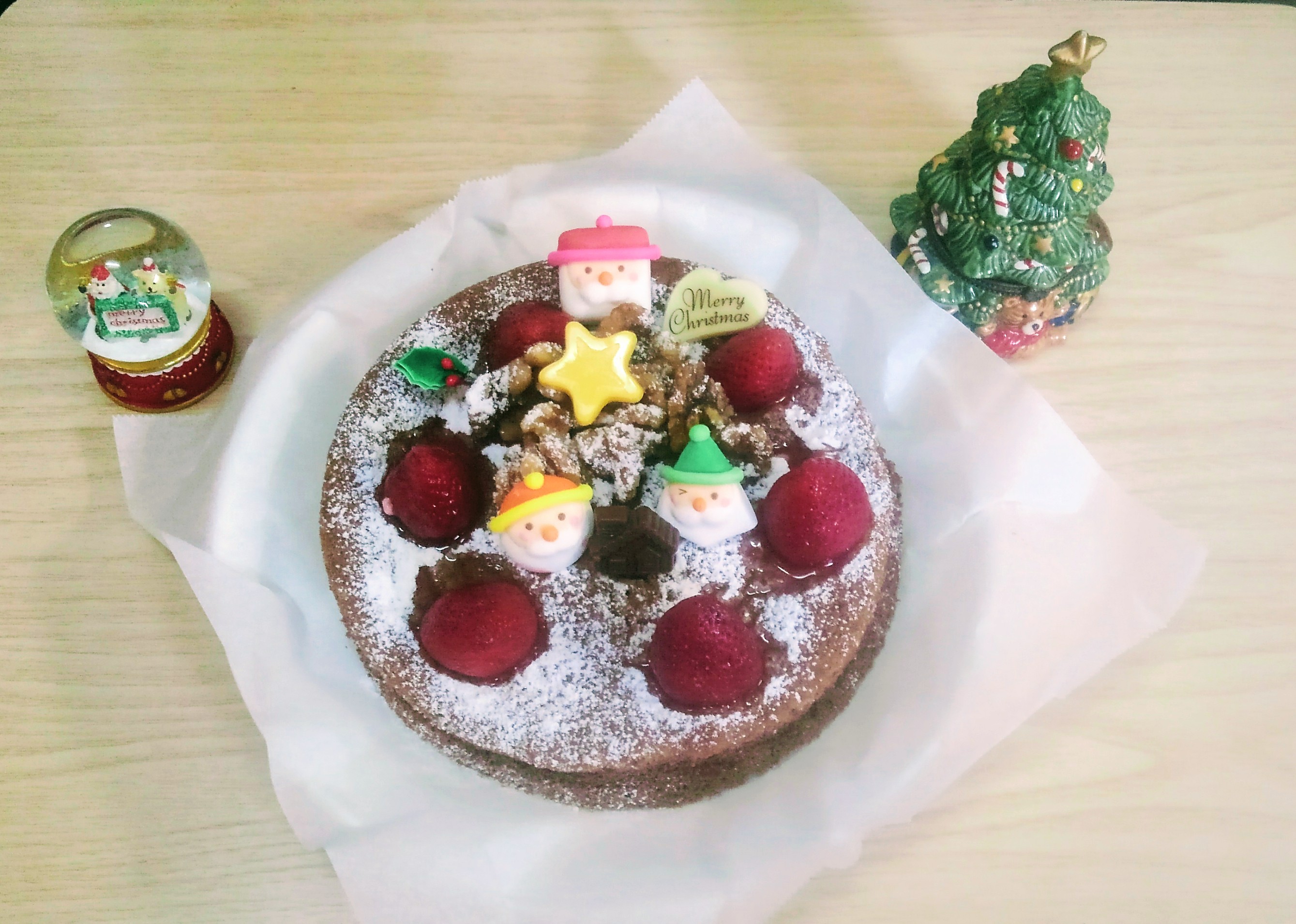 胡桃のクリスマスケーキ